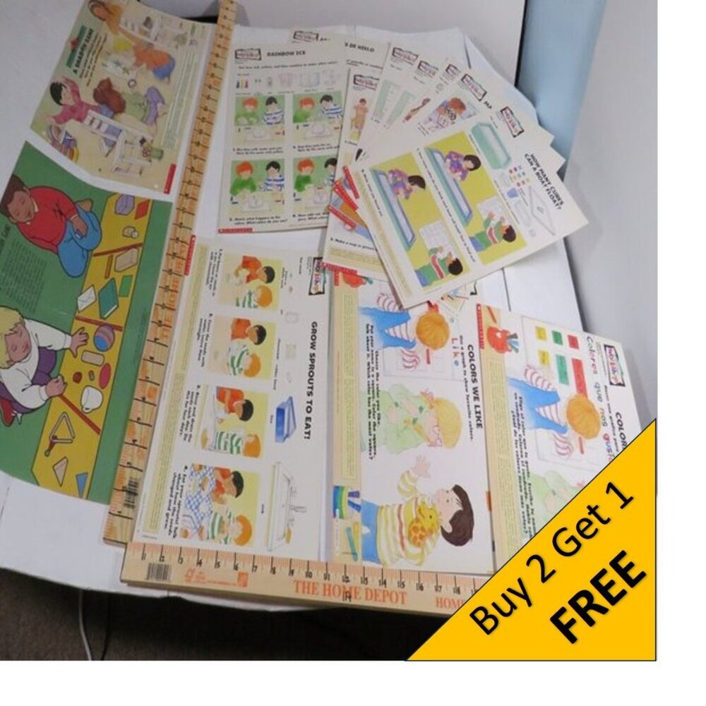 Scholastic English Spanish (10) Task Cards / Job Cards Classroom or Homeschool